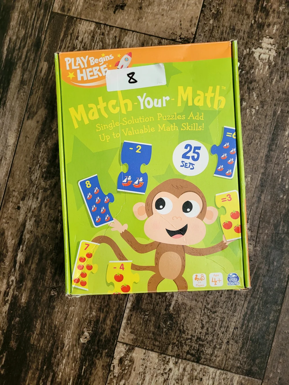 Play Begins Here Match-Your-Math Kids Puzzle Game - Green